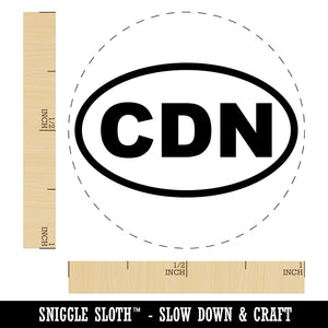 Canada CDN Euro Oval Rubber Stamp for Stamping Crafting Planners