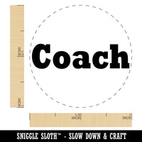 Coach Fun Text Rubber Stamp for Stamping Crafting Planners