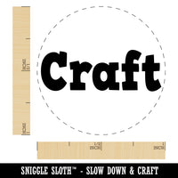 Craft Fun Text Rubber Stamp for Stamping Crafting Planners