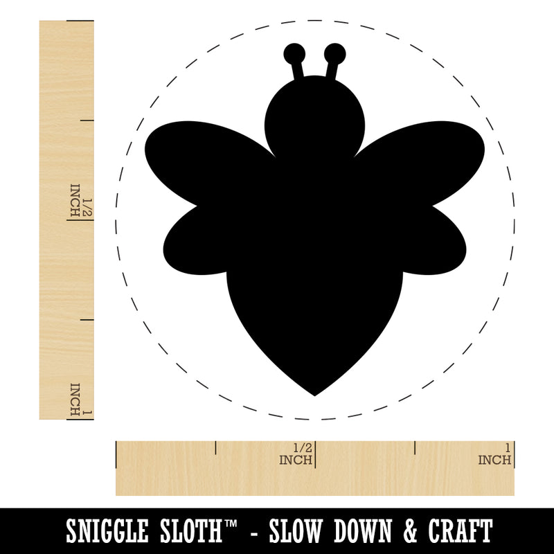 Cute Bumble Bee Solid Rubber Stamp for Stamping Crafting Planners