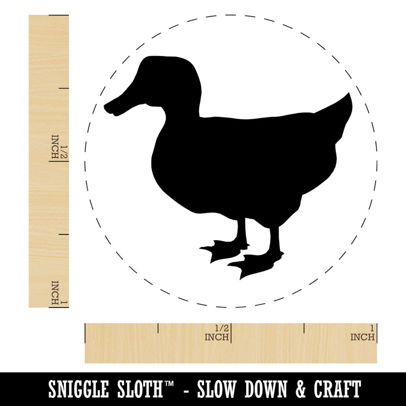 Mallard Duck Standing Solid Rubber Stamp for Stamping Crafting Planners