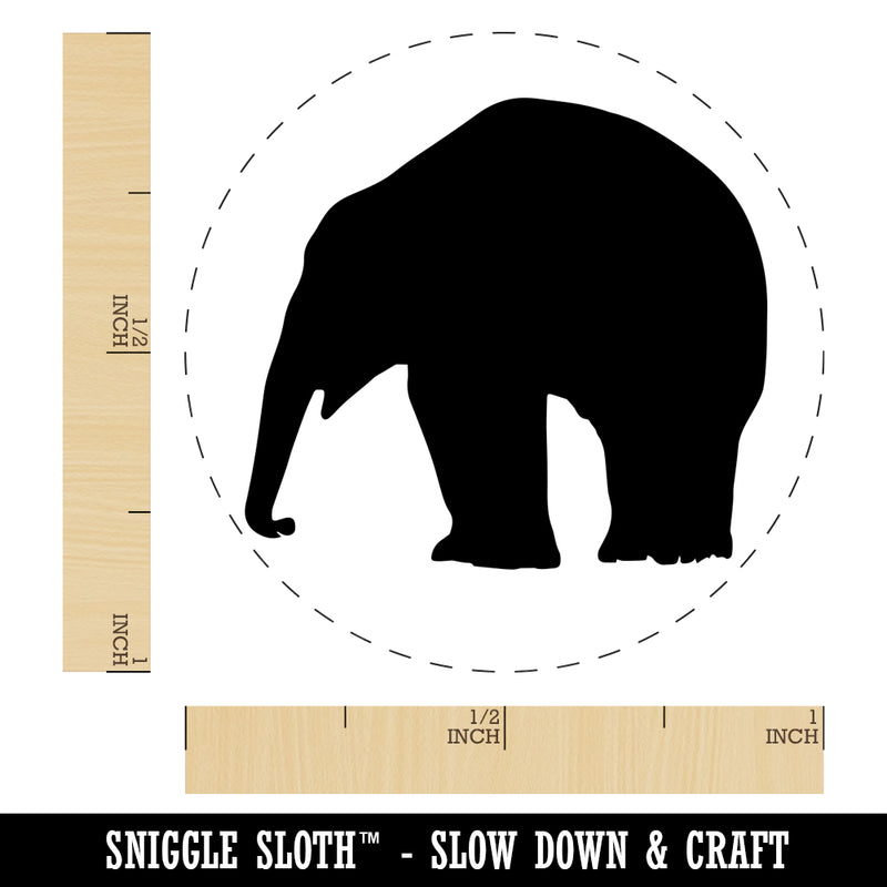 Elephant Side View Solid Rubber Stamp for Stamping Crafting Planners