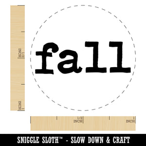 Fall Fun Text Rubber Stamp for Stamping Crafting Planners