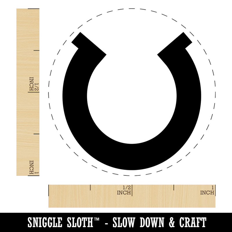 Horseshoe Lucky Solid Rubber Stamp for Stamping Crafting Planners