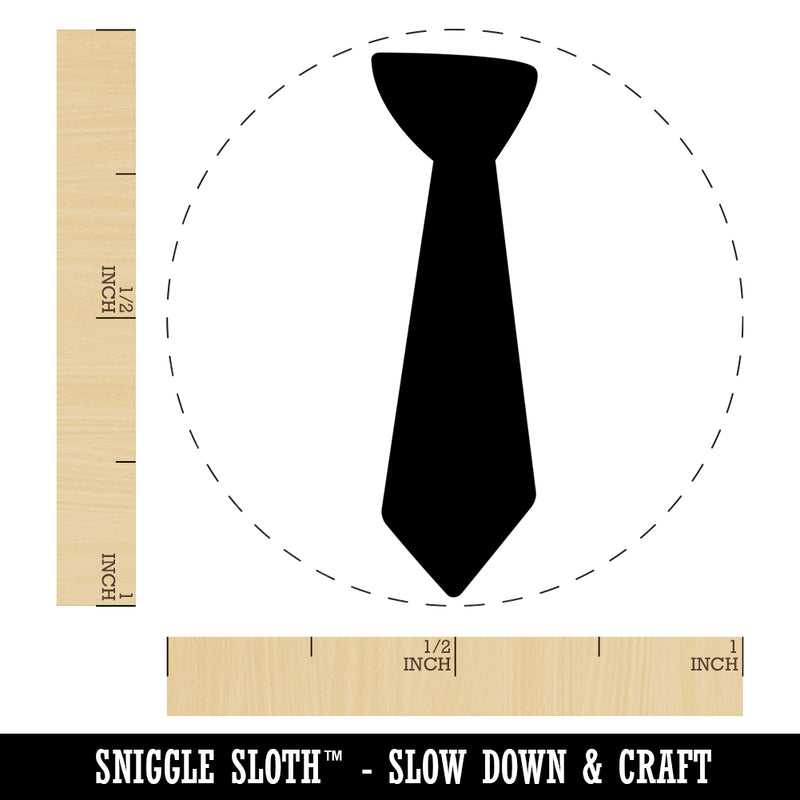 Neck Tie Doodle Solid Rubber Stamp for Stamping Crafting Planners
