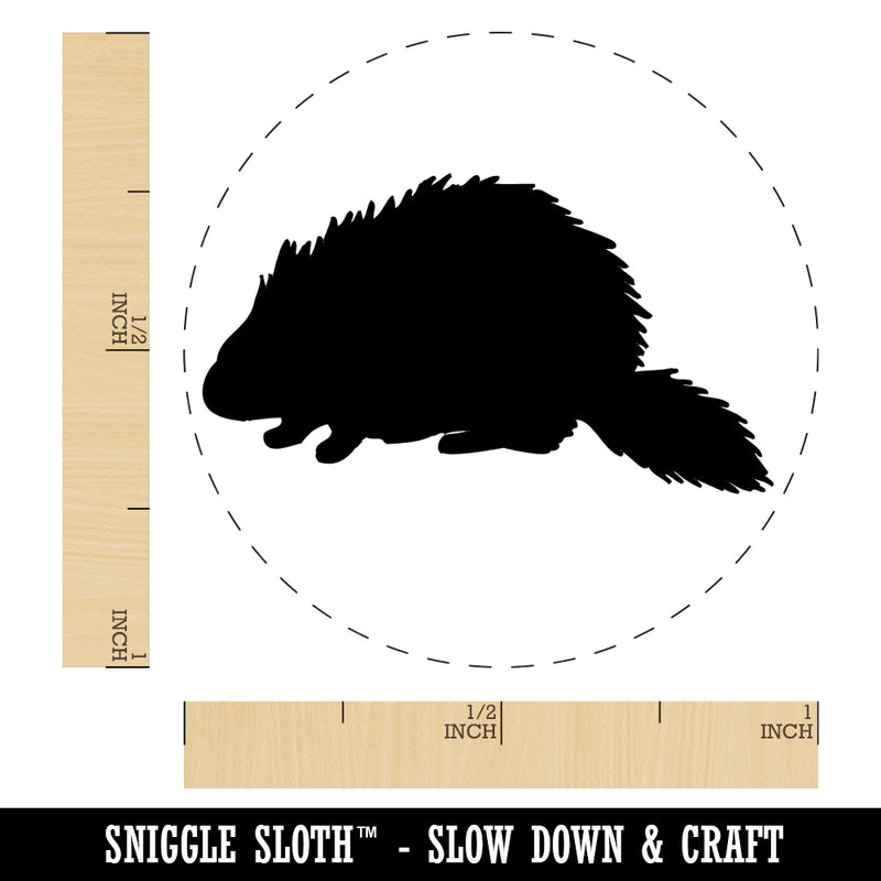 Porcupine Solid Rubber Stamp for Stamping Crafting Planners
