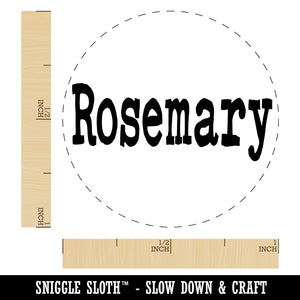 Rosemary Herb Fun Text Rubber Stamp for Stamping Crafting Planners