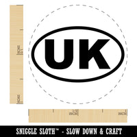 United Kingdom UK Euro Oval Rubber Stamp for Stamping Crafting Planners