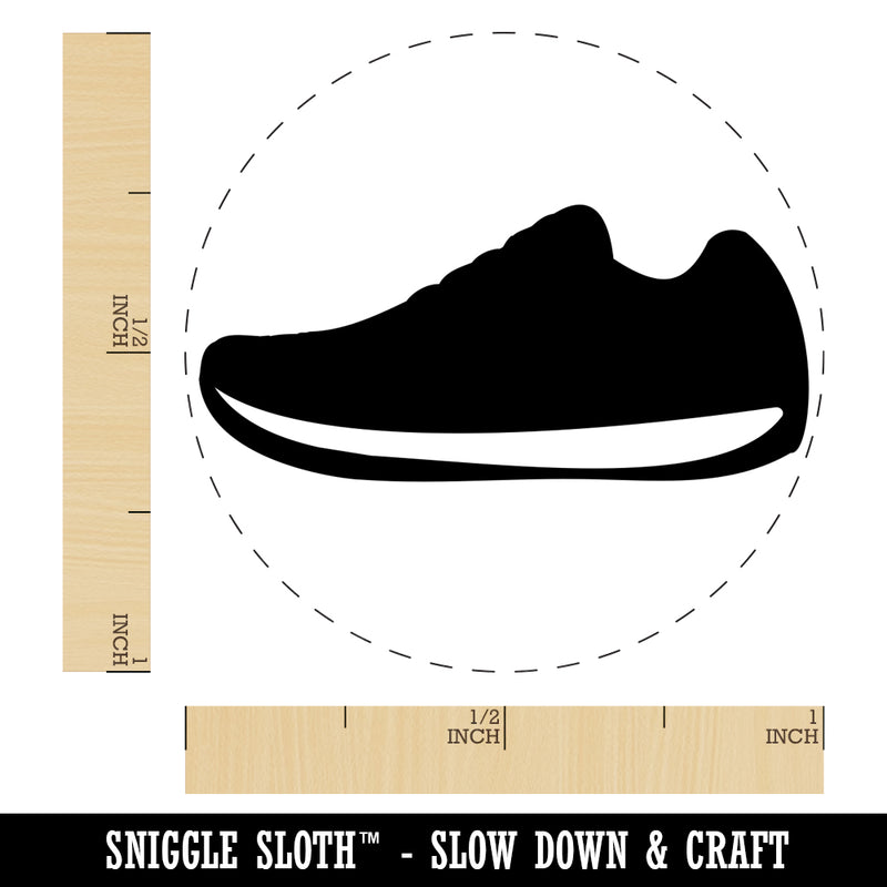 Athletic Running Shoe Rubber Stamp for Stamping Crafting Planners