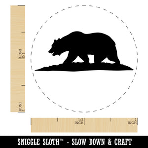 California Flag Bear Solid Rubber Stamp for Stamping Crafting Planners