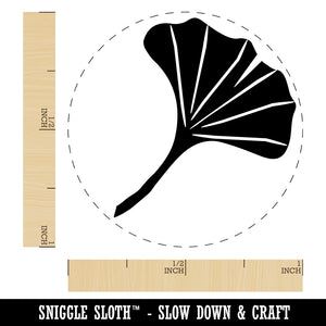 Ginkgo Leaf Rubber Stamp for Stamping Crafting Planners