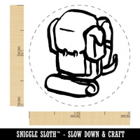 Hiking Backpacking Sketch Rubber Stamp for Stamping Crafting Planners