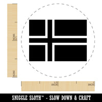 Iceland Flag Rubber Stamp for Stamping Crafting Planners