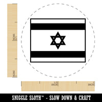 Israel Flag Rubber Stamp for Stamping Crafting Planners