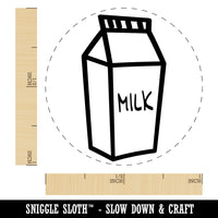 Milk Carton Rubber Stamp for Stamping Crafting Planners