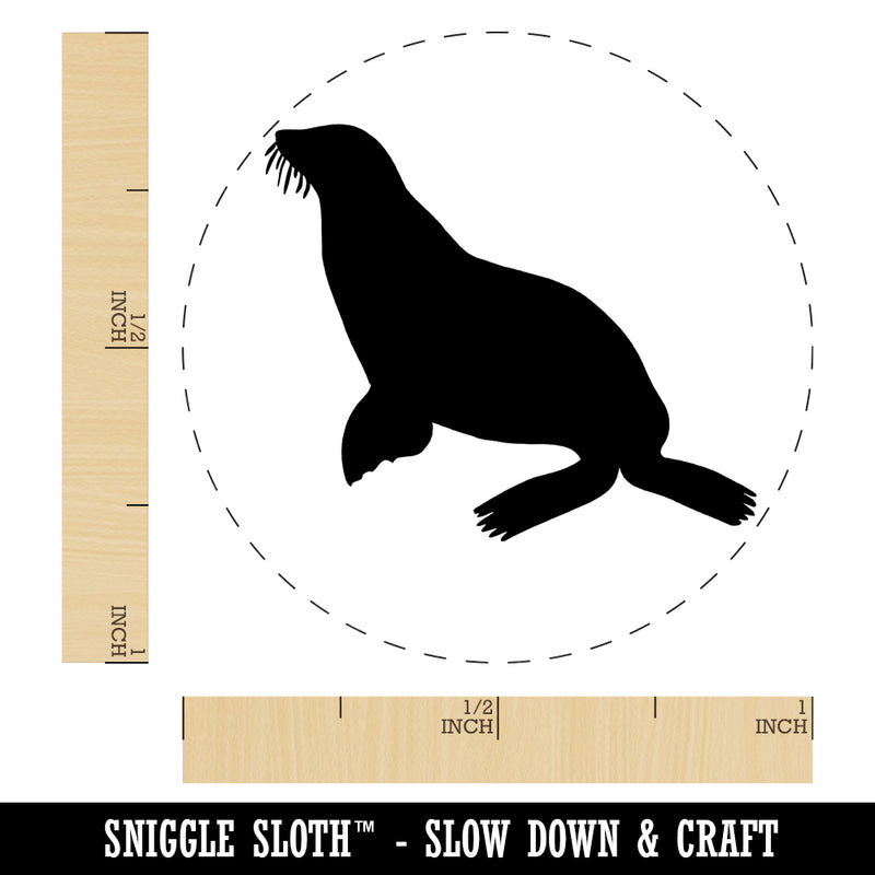 Sea Lion Solid Rubber Stamp for Stamping Crafting Planners