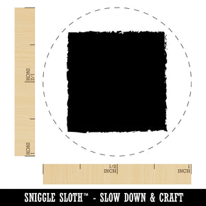 Sketchy Solid Square Rubber Stamp for Stamping Crafting Planners