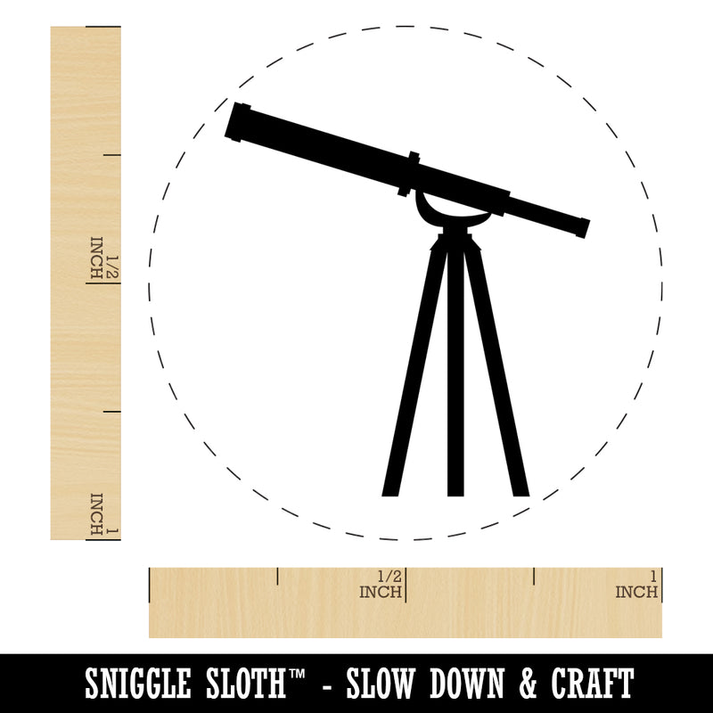 Telescope Astronomy Solid Rubber Stamp for Stamping Crafting Planners