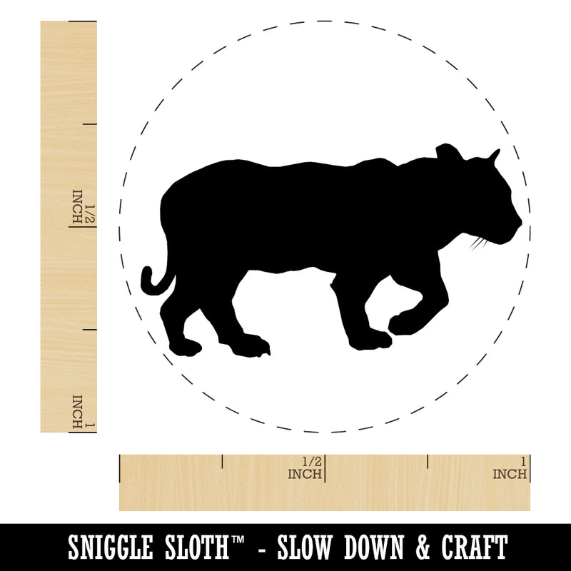 Tiger Walking Solid Rubber Stamp for Stamping Crafting Planners