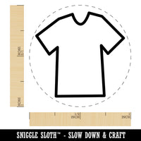 T-Shirt Laundry Outline Rubber Stamp for Stamping Crafting Planners