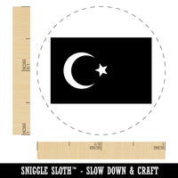 Turkey Flag Rubber Stamp for Stamping Crafting Planners