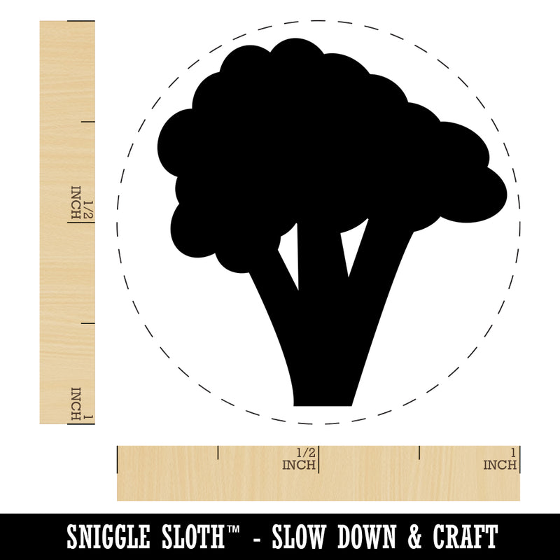 Broccoli Vegetable Solid Rubber Stamp for Stamping Crafting Planners