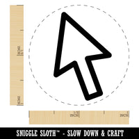 Computer Mouse Arrow Rubber Stamp for Stamping Crafting Planners