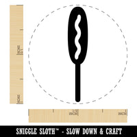 Corn Dog Rubber Stamp for Stamping Crafting Planners