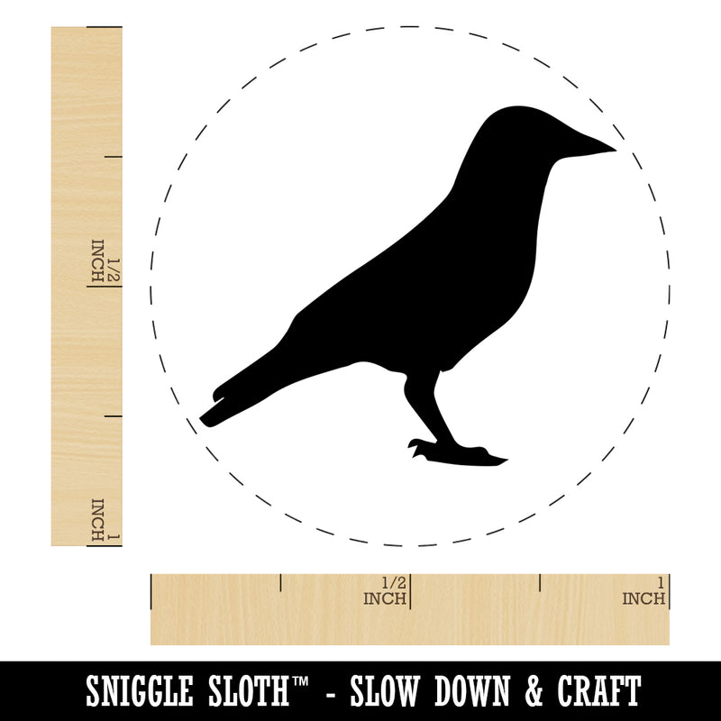 Crow Solid Rubber Stamp for Stamping Crafting Planners