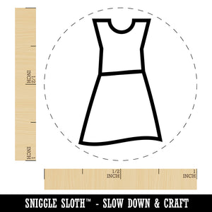 Dress Icon Clothes Fashion Rubber Stamp for Stamping Crafting Planners