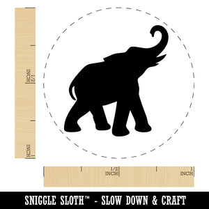 Elephant Trumpeting Solid Rubber Stamp for Stamping Crafting Planners