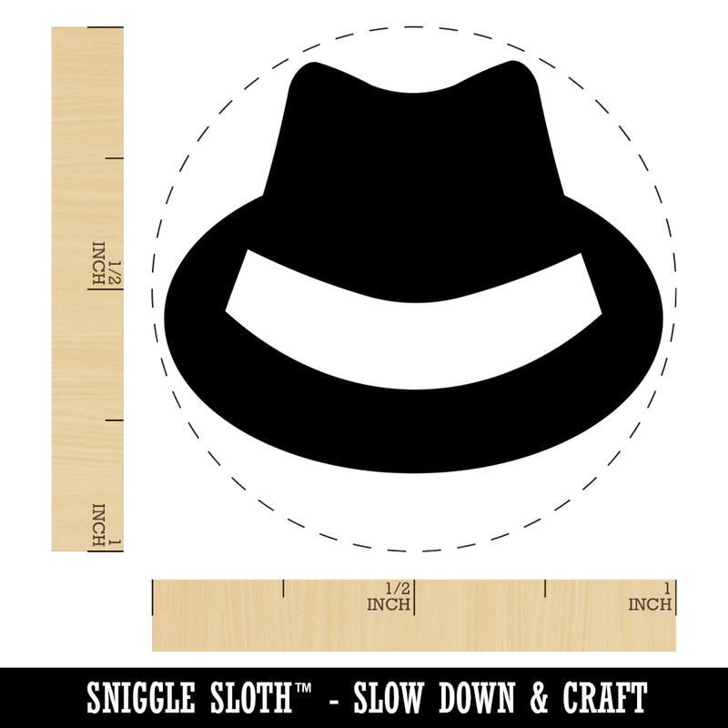 Fedora Hat Rubber Stamp for Stamping Crafting Planners