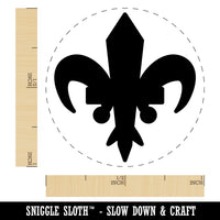Fleur De Lis French Mardi Gras Solid Rubber Stamp for Stamping Crafting Planners