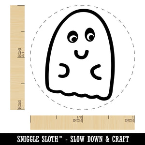 Fun Ghost Halloween Rubber Stamp for Stamping Crafting Planners