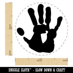 Hand Print Rubber Stamp for Stamping Crafting Planners