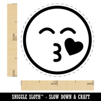 Kiss Face Heart Love Emoticon Rubber Stamp for Stamping Crafting Planners