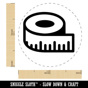 Measuring Tape Sewing Rubber Stamp for Stamping Crafting Planners