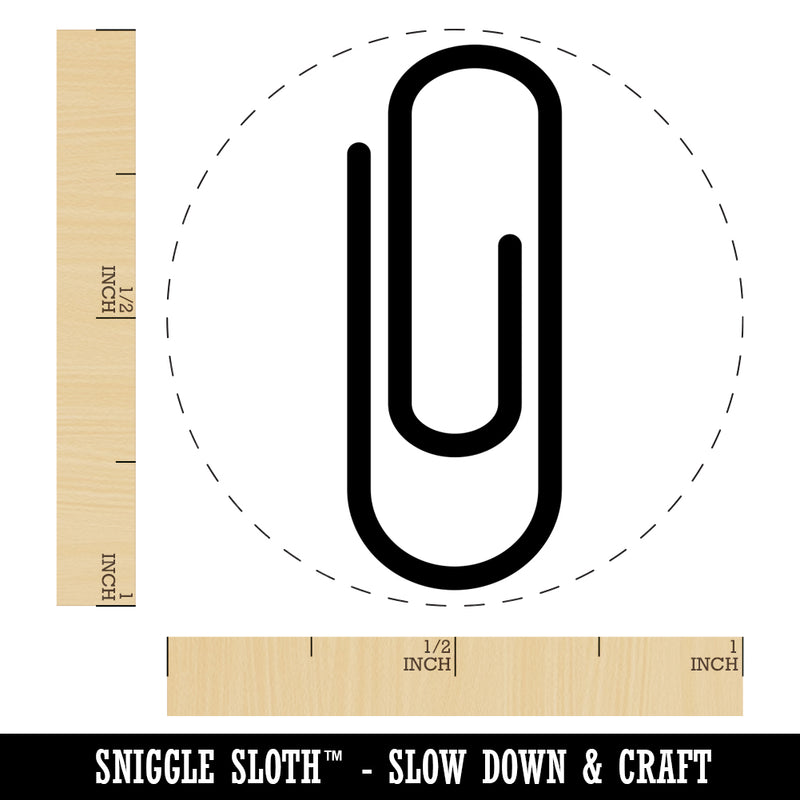 Paper Clip Symbol Rubber Stamp for Stamping Crafting Planners
