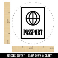 Passport Travel Rubber Stamp for Stamping Crafting Planners