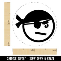 Pirate Face Rubber Stamp for Stamping Crafting Planners