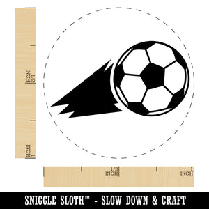 Soccer Ball Action Rubber Stamp for Stamping Crafting Planners