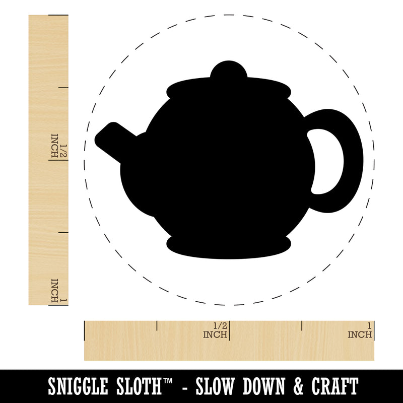 Teapot Kettle Solid Rubber Stamp for Stamping Crafting Planners