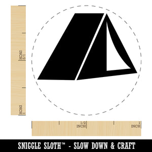 Tent Camping Rubber Stamp for Stamping Crafting Planners