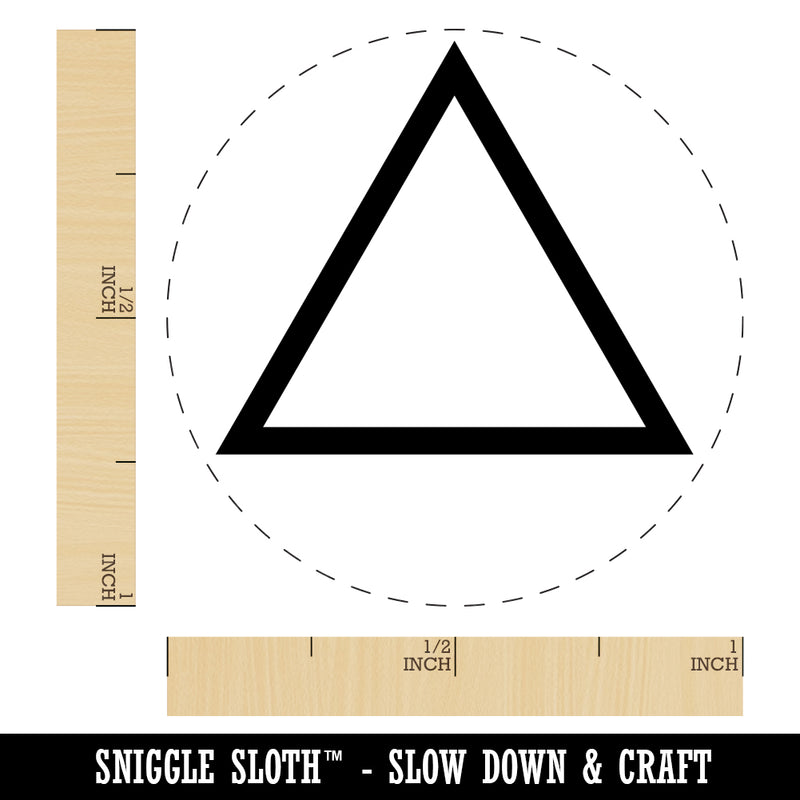 Triangle Border Outline Rubber Stamp for Stamping Crafting Planners