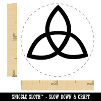 Triquetra Symbol Solid Rubber Stamp for Stamping Crafting Planners