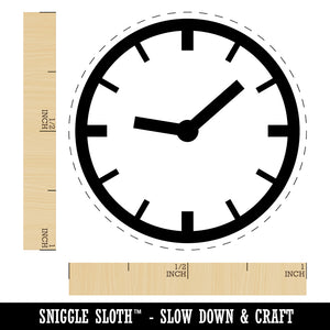 Wall Clock Time Rubber Stamp for Stamping Crafting Planners