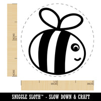 Buzzy Bumble Bee Rubber Stamp for Stamping Crafting Planners