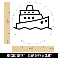 Cruise Ship Yacht Travel Boat Rubber Stamp for Stamping Crafting Planners