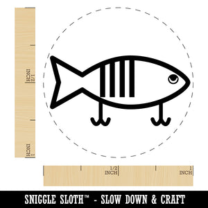 Fishing Lure Rubber Stamp for Stamping Crafting Planners