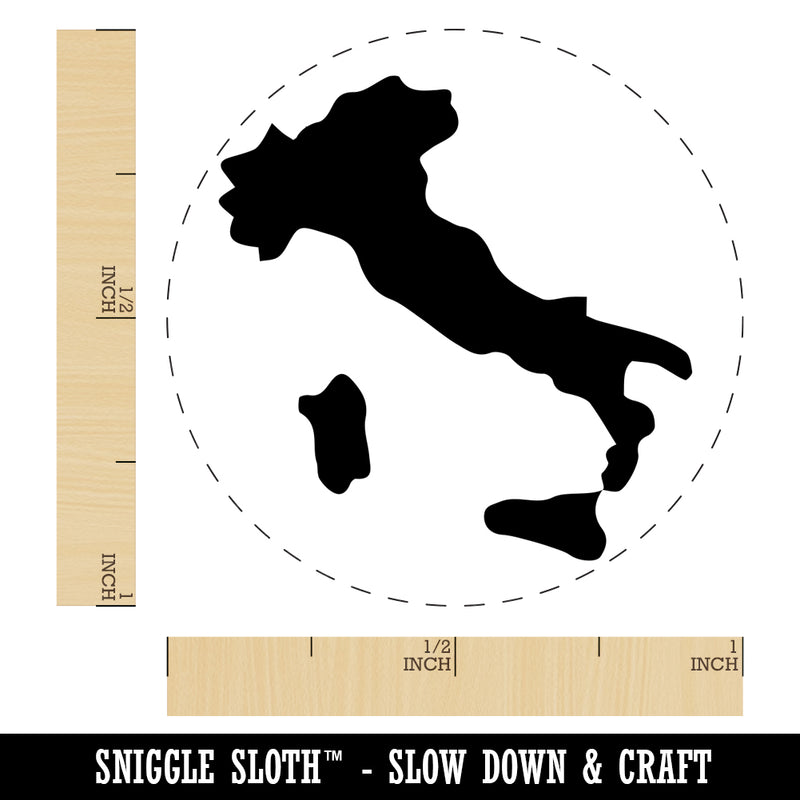 Italy Country Solid Rubber Stamp for Stamping Crafting Planners